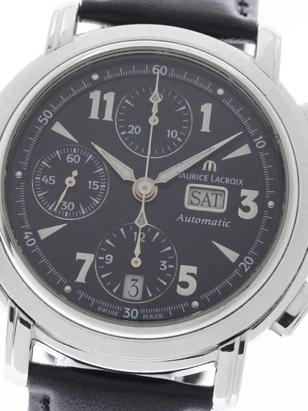 MAURICE LACROIX Masterpiece 67839 Chronograph black Dial Automatic Men's_961855